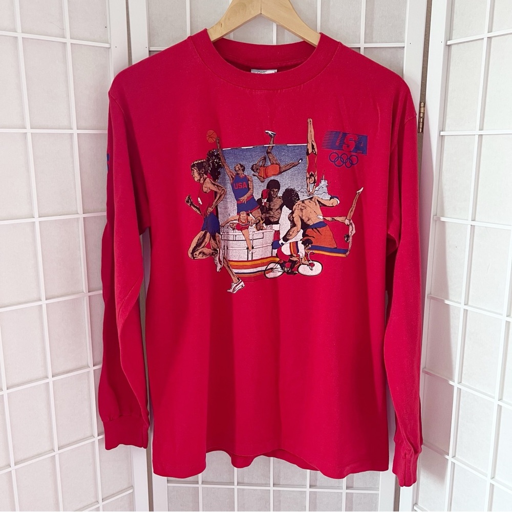 Vintage Levi's 1984 U.S. Olympic Games Long Sleeve Tee Large